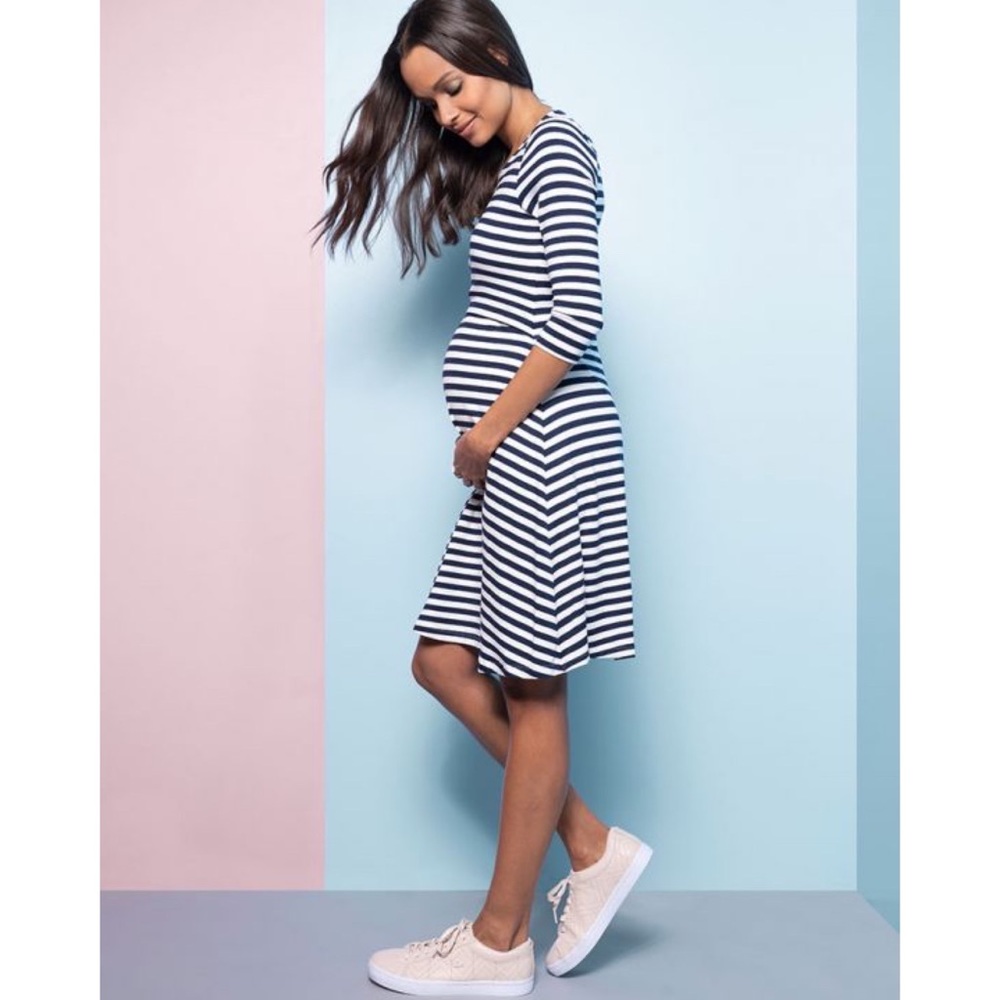 Seraphine • Striped Maternity and Nursing dress